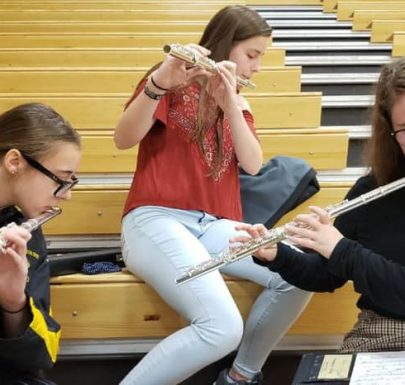 Students Rehearsing for Ensemble Performance, 2019