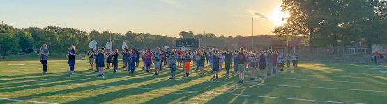 Band Rehearsing on the Field
