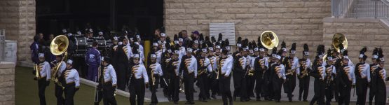 Shawnee Mission West Marching band at Central States Marching Festival