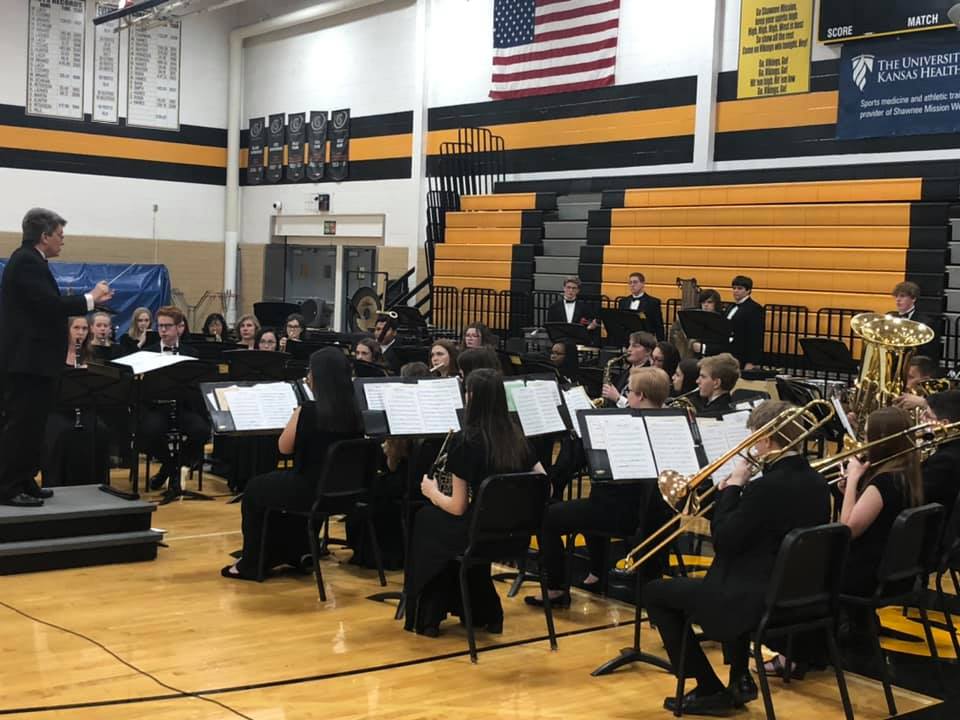 Shawnee Mission West Band at the Chili Supper