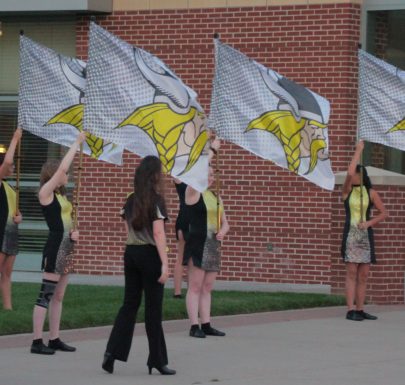 SM West Color Guard Performing