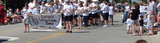 Shawnee Mission West Marching Band in the Louie Louie Lenexa Parade