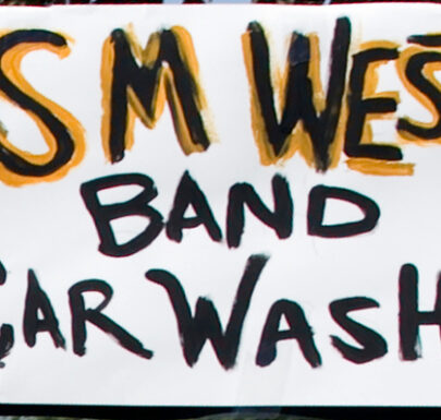 SM West Band Car Wash Sign