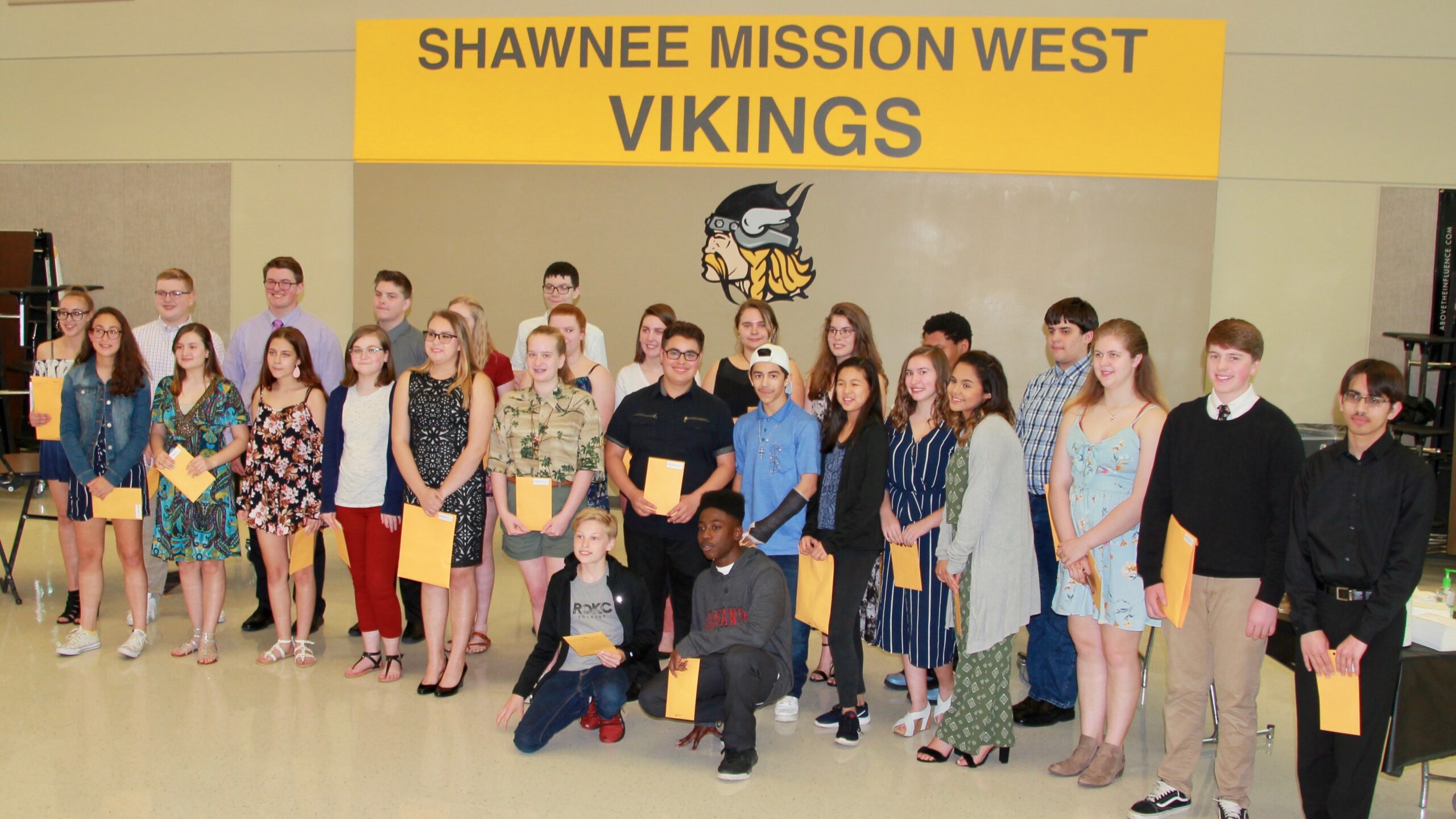 2018-19 Shawnee Mission West Band Students at the Band Banquet