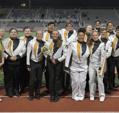 Image of the 2024 Marching Band Seniors from Shawnee MIssion West