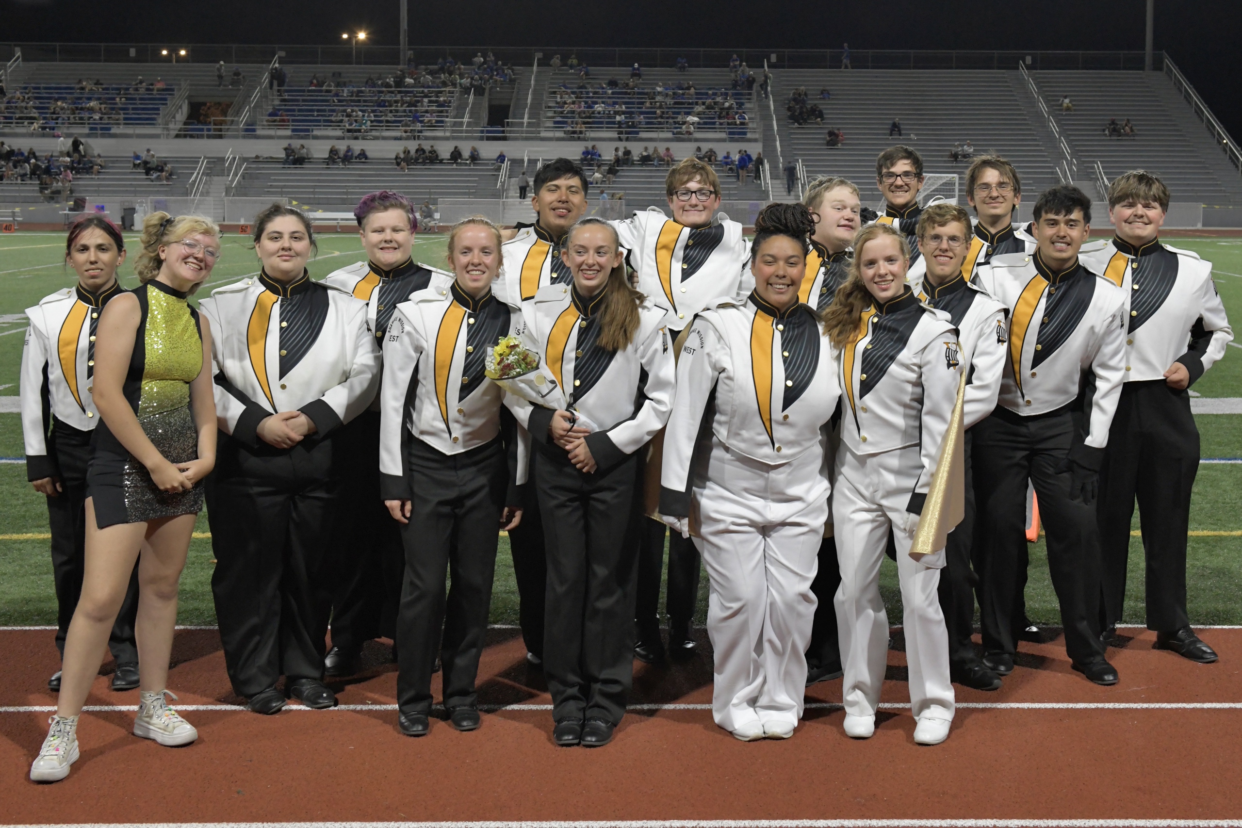 Image of the 2024 Marching Band Seniors from Shawnee MIssion West