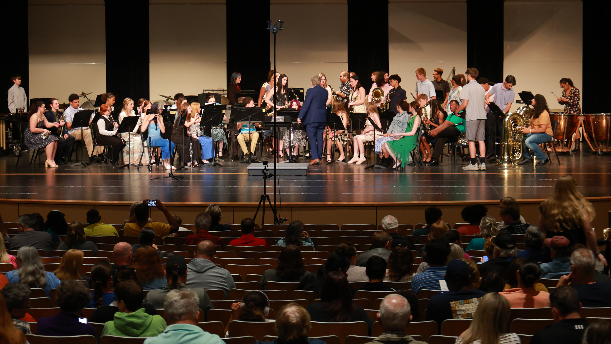 Spring 2026 Concert stage as the band comes on.